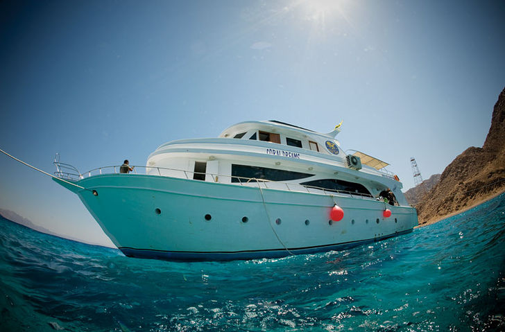 Du kan kombinera landbaserad familjesemester med ett kort dyk safari ombord på Coral Dreams. Taba – både till lands och till sjöss