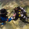 Som rebreather-jungfru blir man lätt överraskad under de första dyken. Nu kan man inte längre fintrimma sin flytkraft med hjälp av lungorna. Poseidon Discovery CCR – helsluten sportsdykar-rebreather