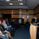 Fyra parallella föreläsningssalar var i gång samtidigt och det var svårt att välja. Här talar Mark Powell om dekompressionsteori.
Eurotek 2010 – Advanced and Technical Diving Conference