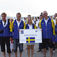et var med stolta steg som det svenska landslaget spatserade i tåget genom Bodrums centrum. Från vänster: Henrik Bengtsander, Tobias Dahlin, Jennie Soriano, Ingvar Eliasson och Jonna Bergström.