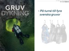 Gruvdykning – På turné till fyra svenska gruvor