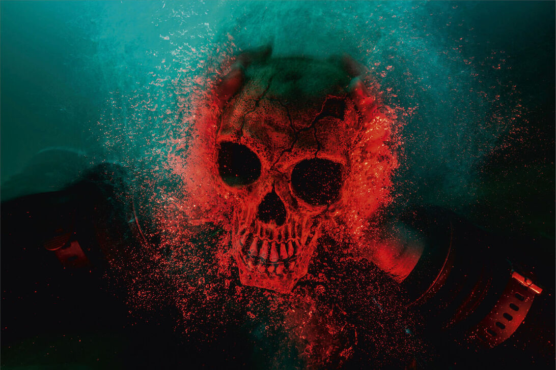 Bild med dykare Silver