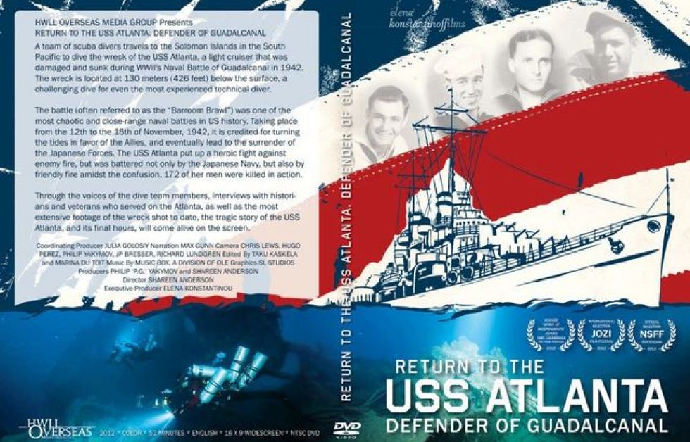 Dvd-omslag till "Return to USS Atlanta: Defender of Guadalcanal".