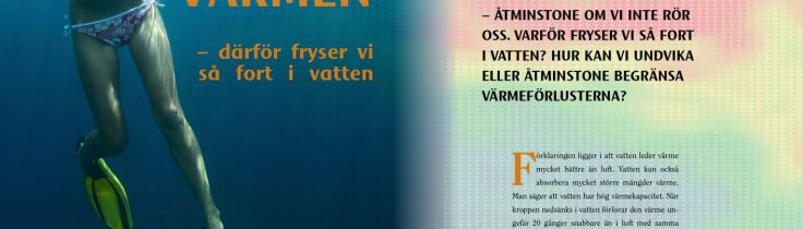 Hålla värmen – därför fryser vi så fort i vatten