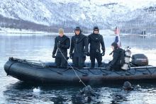 Dyk fra gummibåd - US Navy